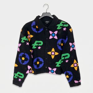 Politics "Monogram" Jeans Jacket (Black Multicolor)