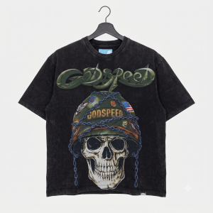 Godspeed "Badge of Honor" Tee (Washed Black)