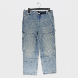 RTA "Santiago" Carpenter Denim Jeans (Light Wash Blue)