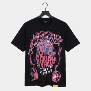 Lost Hills X "Awful Lot Of Cough Syrup" Tee (Black/Neon Pink)
