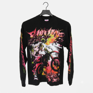 Evil Vice "Moto Smoke Skull" Black Long-Sleeve
