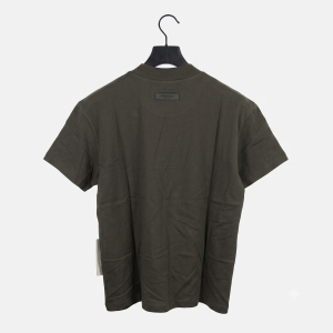 Fear of God Essentials "Core Logo" Boxy Tee (Off-Black / Charcoal)