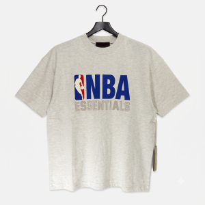 Fear of God Essentials "NBA Essentials" Graphic Knit Tee (Heather Grey)