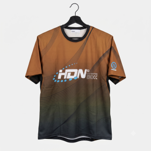 Hidden NY "HDN Ombre" Mesh Graphic Tee (Brown/Black Gradient)