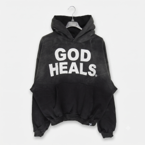 Tears of God "God Heals" Hoodie (Washed Black)